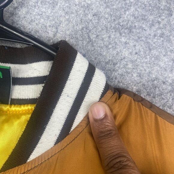 Lrg Lifted Research Group Bomber Jacket Mens M Varsity Windbreaker Ombre - Picture 7 of 13